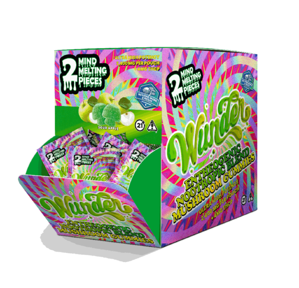 Wunder Sour Apple Gummies | High Potency Nootropic + THCp - Image 2