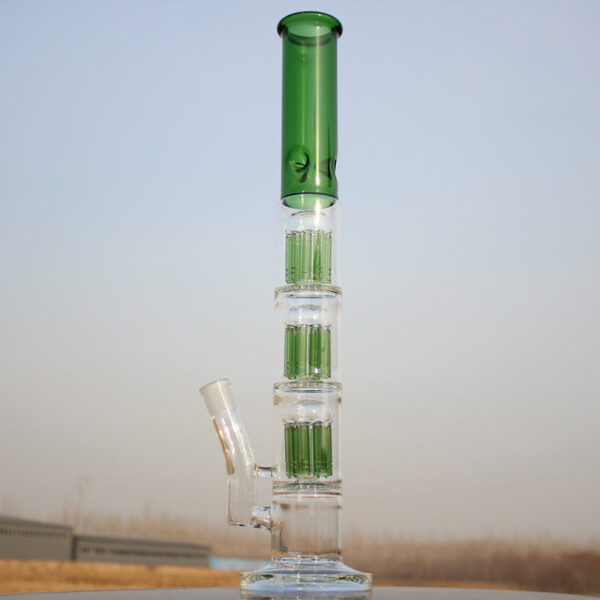 Triple Tree Percolator Glass Water Pipe 19" - Image 3