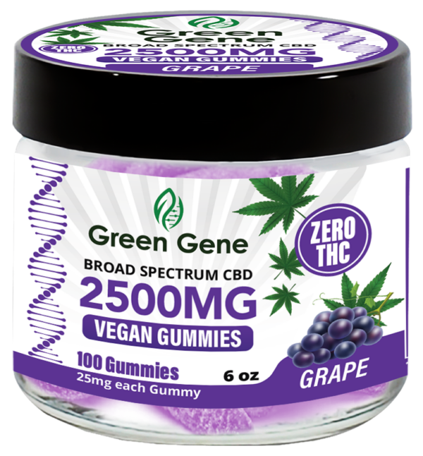Green Genie CBD Vegan Pectin Infused Gummies w/ B12 Vitamins (625MG - 2500MG) - Image 37