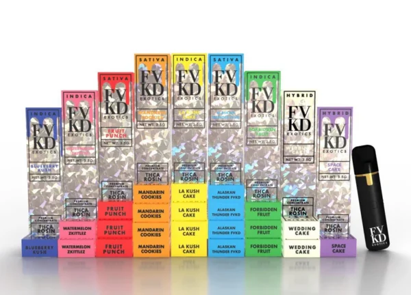 FVKD Exotics - 3.5g THC-A Rosin Disposable Vape - 9 Strains!