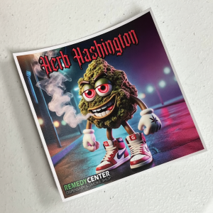 Limited Edition Remedy Center Herb Hashington Sticker