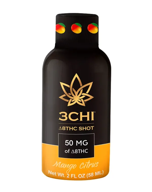 3chi 50mg Delta 8 THC Shot Mango Citrus