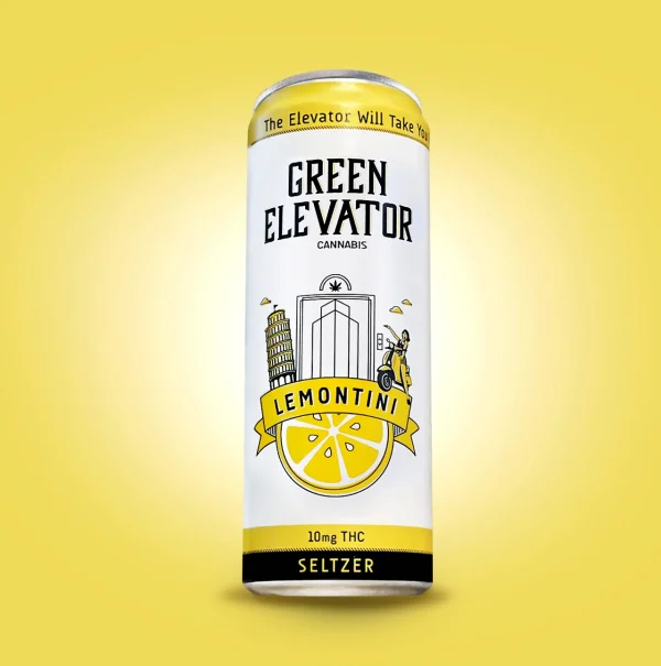 Green Elevator Cannabis Spritzer Drinks 10mg - 3 Flavors! - Image 2